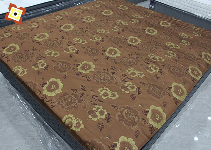 Polyester Microfiber Printed Mattress Fabric Warp Knitted 100gsm Fashionable