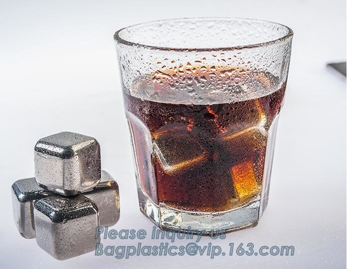 best chilling ice cubes for whiskey stainless steel whiskey stones with FDA, real dice ice cube whisky wine stone stainl