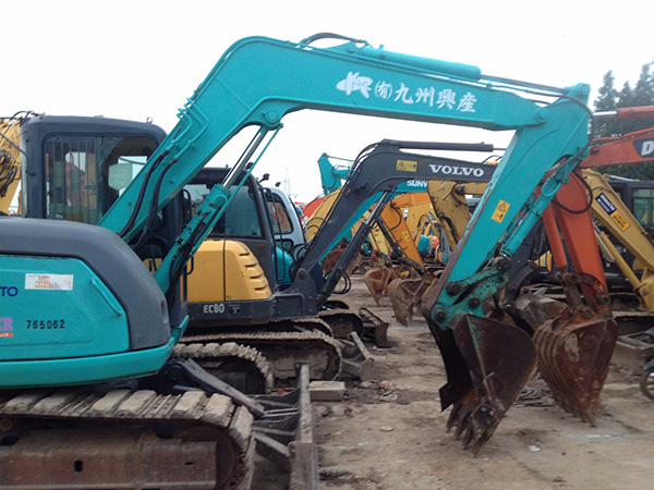 Medium Size Excavator Used Kobelco 75 Low Working Hours Machinery Repair Shops