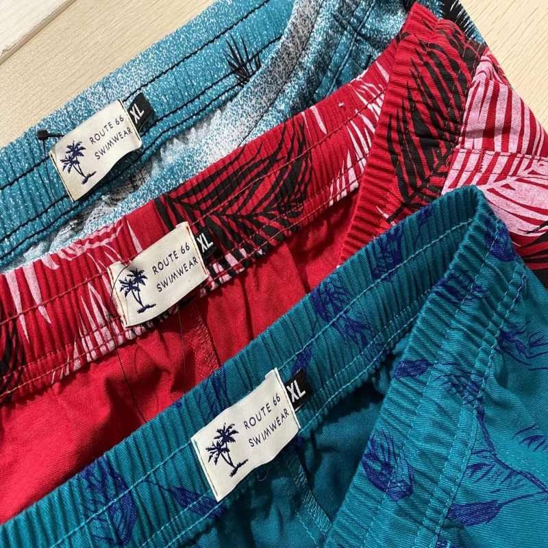 100% Cotton Mens Printed Cotton Shorts Floral Cotton Shorts