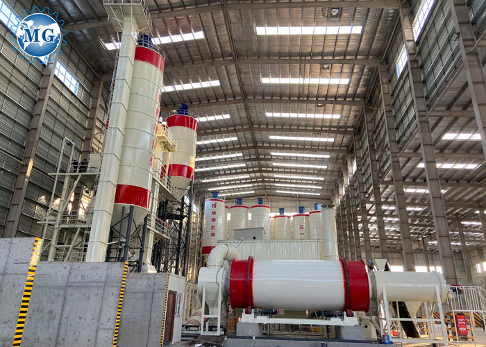 Calcium Carbonate PLC Dry Mortar Production Line Mixing Packing