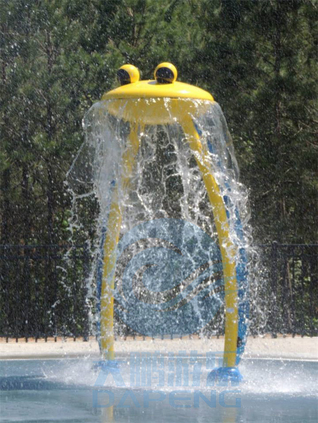Kids Water Splash Pad SS 304 Frog Waterfall Fountain For Swimming Pools