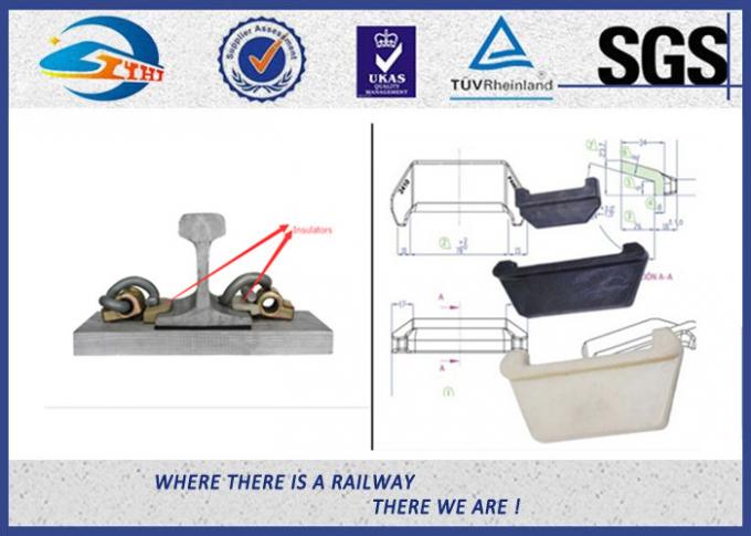 PA66 Rail Nylon Insulator Plastic and Rubber Part for Railway Fastening System