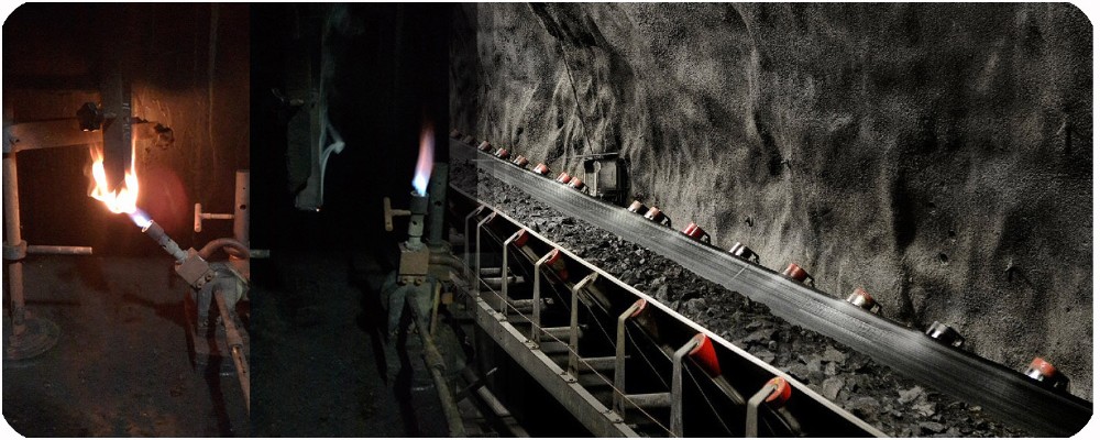 ISO340 ep fire retardant coal mine conveyor belt with 0.4kW 22kW power