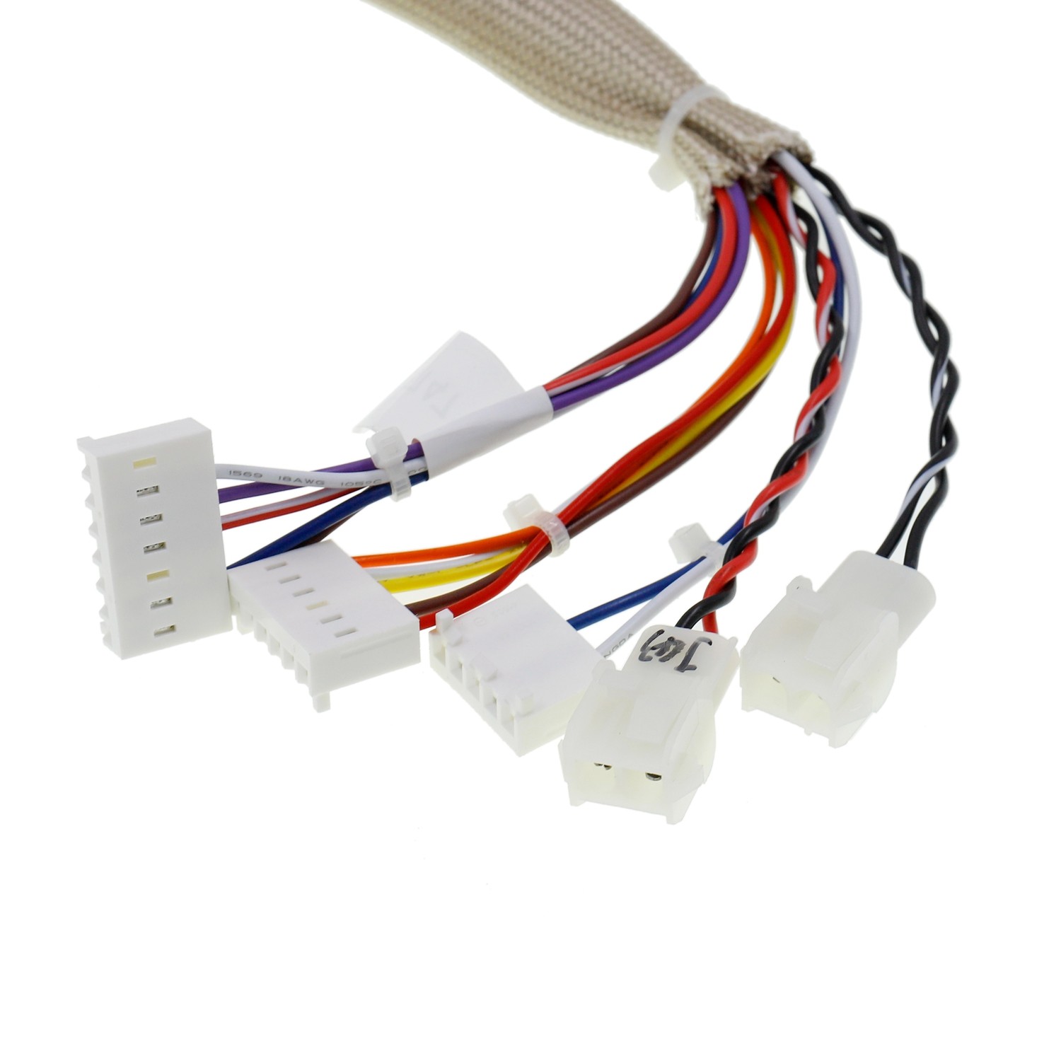High Temperature Wiring Harness Cables With Customized Length And Silicone Cable Jacket