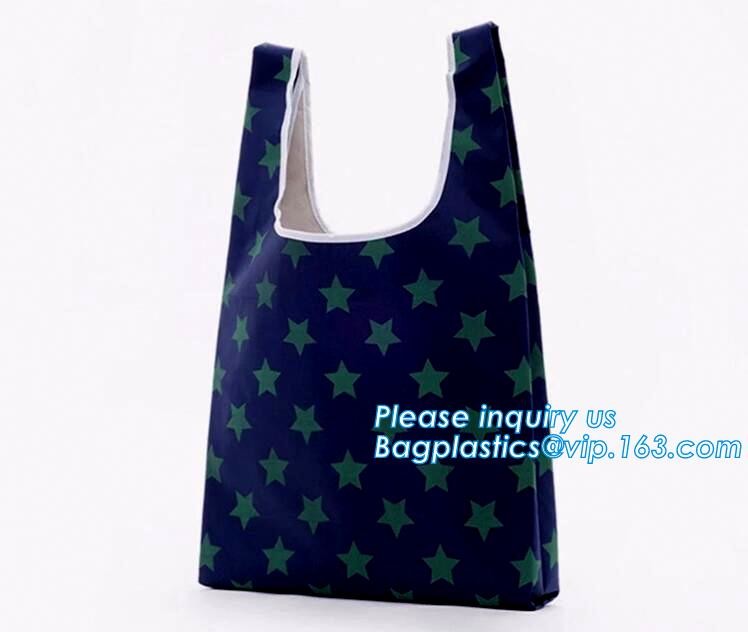 Promotion Custom Eco Friendly Sublimation Polyester Folding Shopping Bag,Promotional Sports Gym Sack Polyester Drawstrin