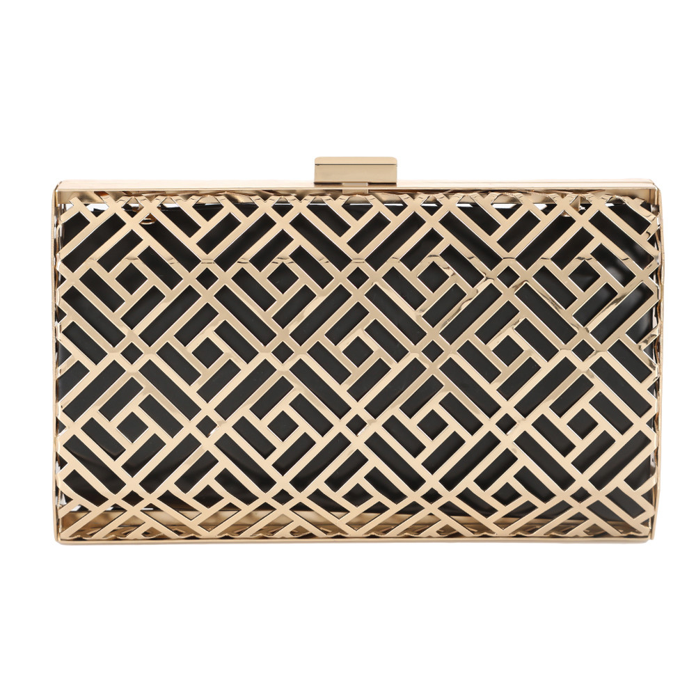 DIY Engagement Gift Gold Hollow Out Clutch Frame