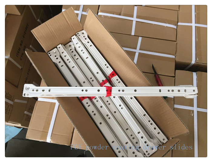 Abs Wheel Ball Bearing Drawer Runners 0.9mm-1.2mm Thickness After Painting