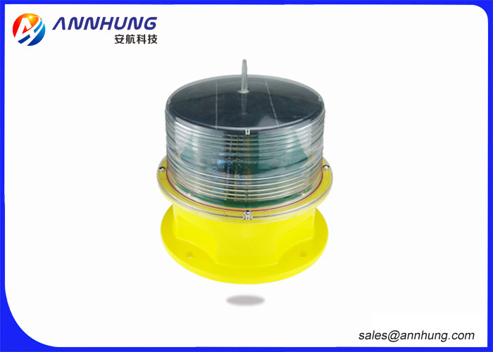 Steady Burning and Flashing Solar Obstruction Light for High Pole