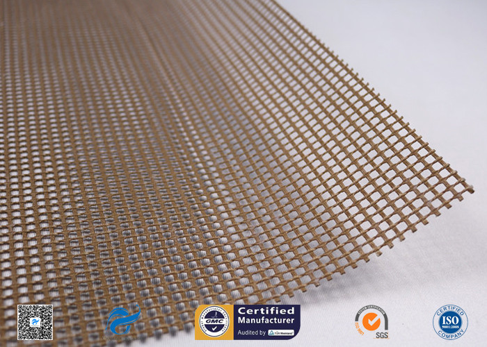 Non-Stick PTFE Coated Fiberglass Open Mesh Conveyor Belt For Food Drying