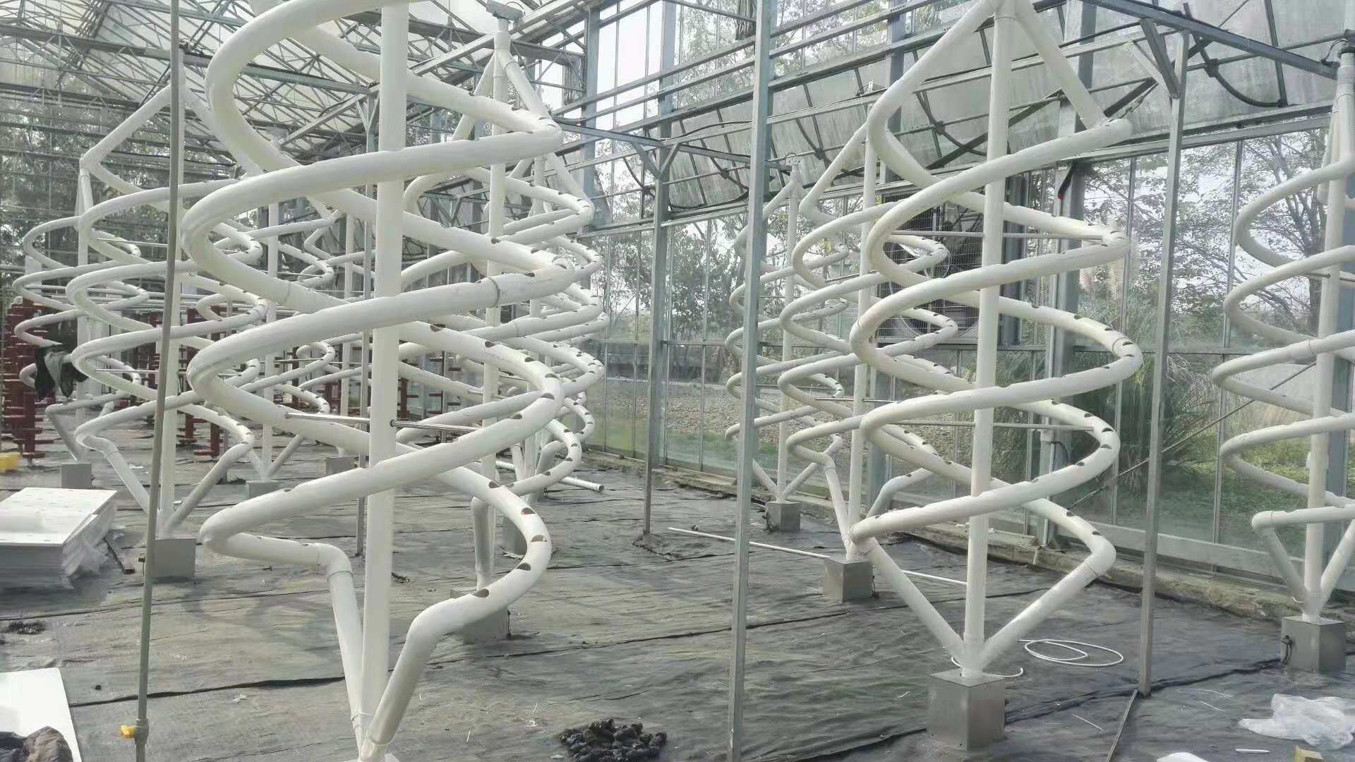 Soilless Culture Biological Control Double Helix Hydroponic Tube For Indoor