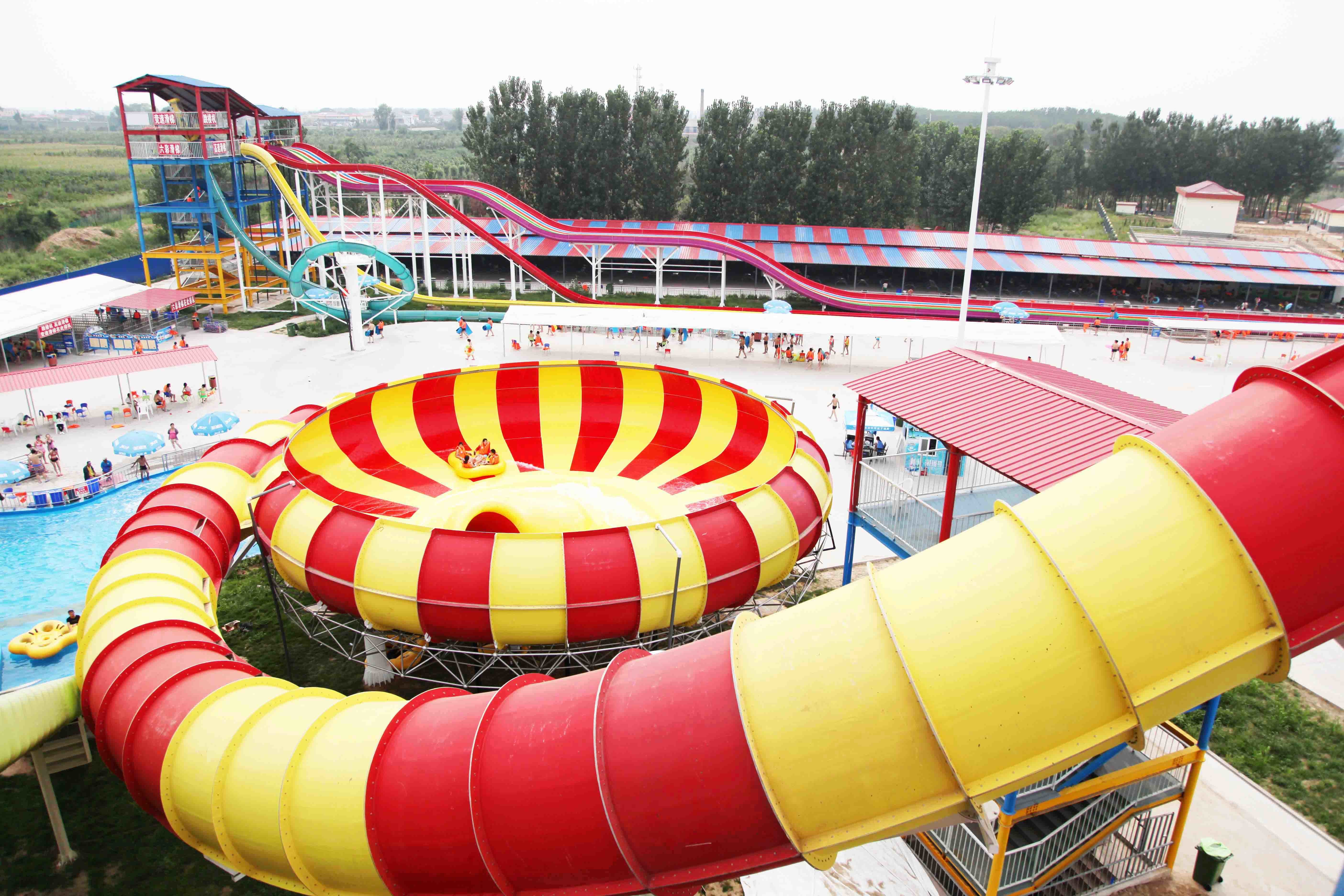 Giant Platform Fun Aqua Park Custom Water Slides / Water Playground Equipment