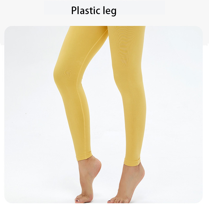 Four Way Stretch Seamless Workout Leggings High Waisted Nylon Tight