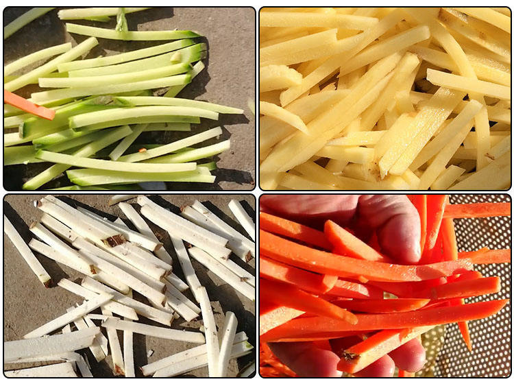 Turnip Green Onion Cutting Automatic Food Processing Machine Potato Chips Slicing