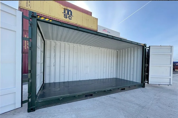20ft High Dry Shipping Container with Cube Side Door Made from Steel Corten Steel 6058 x 2438 x 2896 mm 33.2 CBM Capacity