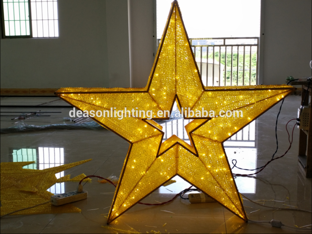 Customize commercial 3ft 4ft 5ft 6ft 8ft shopping mall large hanging LED christams star