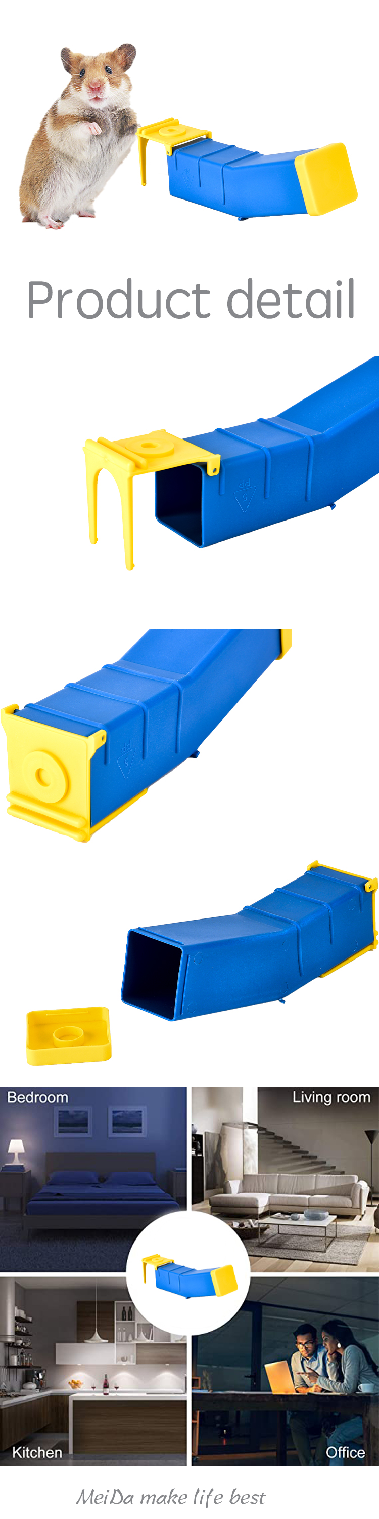 Plastic Live Mouse Traps Automatic Mouse Tunnel Trap Rodent Rat Cage