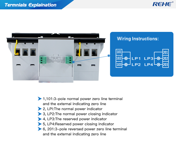 PC CB Automatic Changeover Switch Continuous power supply