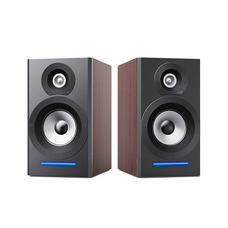 Rich Bass 3 Inch 2.0 Bookshelf Speakers For Tv No Distortion 60Hz-20KHz
