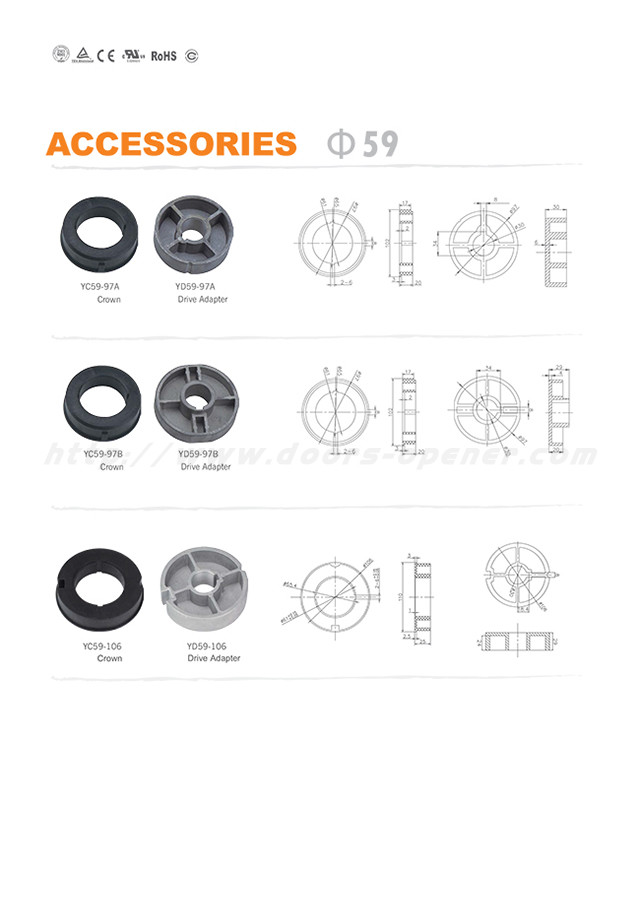 AC 220V 10N.M 15RPM Tubular Motor Roller Shutter