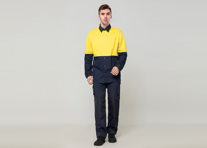 Double Stitching Safety Work Clothes High Visable Orange Jacket Bib Pants Suit