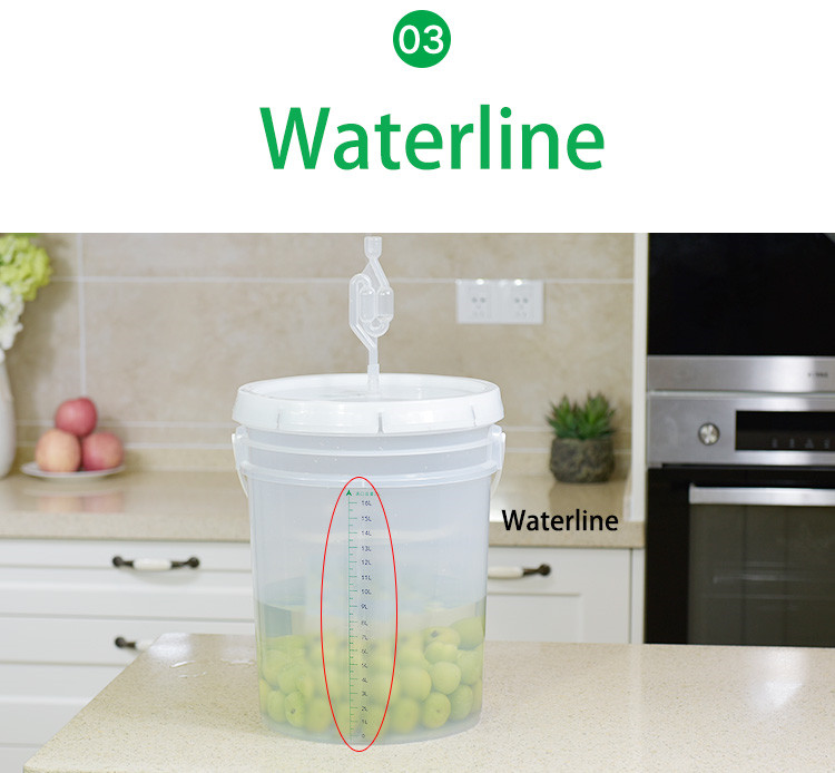 5L 10L 20L Translucent Fermentation Bucket for Household Processing Types Beer