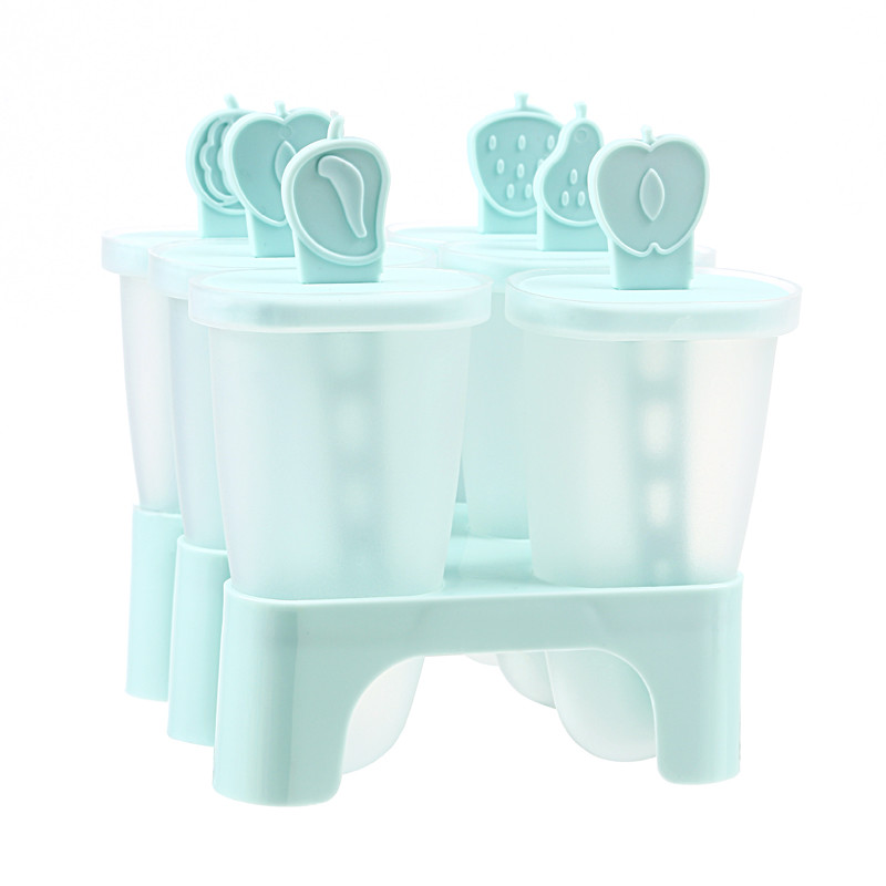 Reusable Set 6 Irregular PP Ice Popsicle Mould 11.5*11*12.5cm