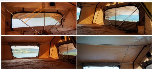 Outdoor Waterproof Aluminum Poles 2-4 People Travelling Camping Trailer Tent Car