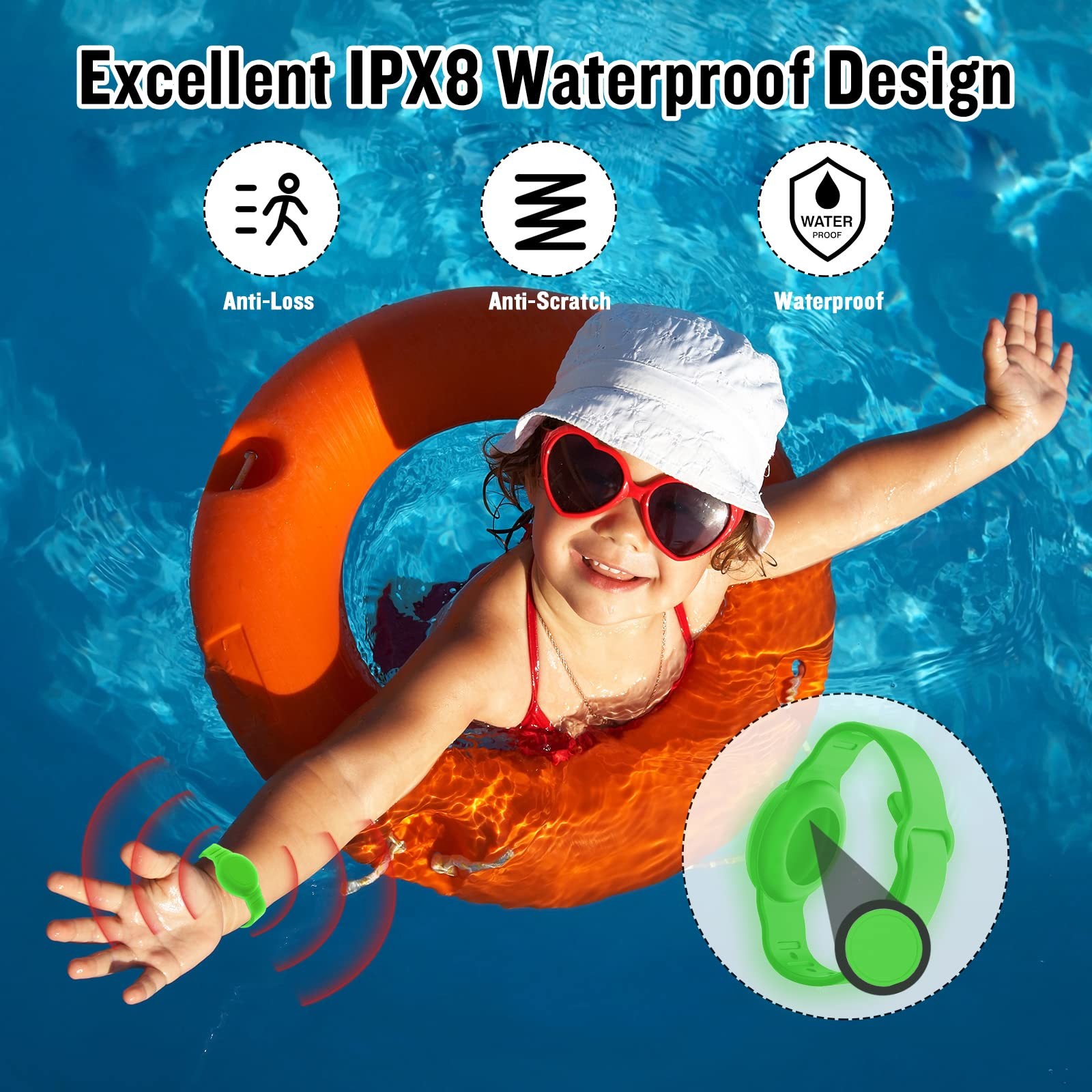 Waterproof Kids Silicone Airtag Bracelet For Wristband Of AirTag GPS Tracker Case For Air Tag Holder Strap Band