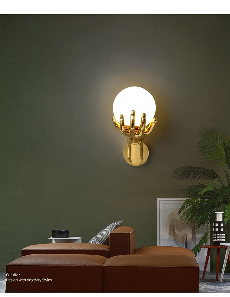 Modern Bedroom corridor Wall Lamp Luxury Living room Art Designer Creative ackground Wall Lamp(WH-OR-255)
