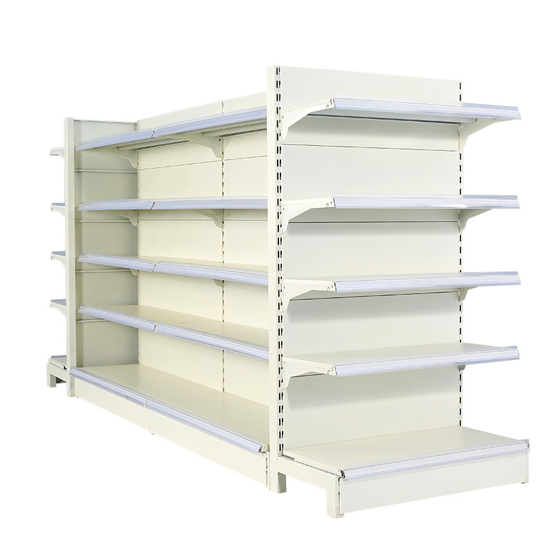 Grocery Store Supermarket Gondola Shelving Q235 Steel