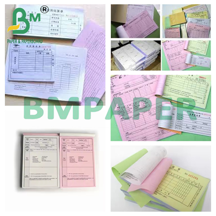 48g Uncoated Carbonless Paper For Computer printing CB CFB CF Invoice