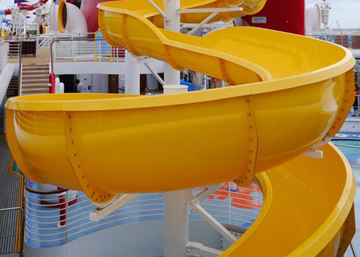 Mix Color Commercial Spiral Swimming Pool Slide For Holiday Resort