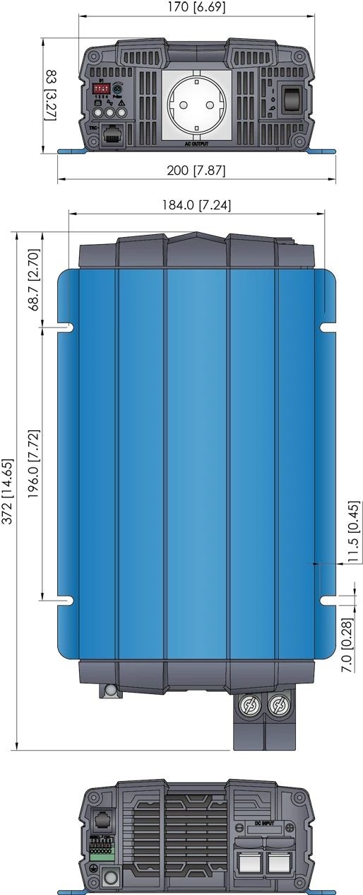Cotek 1000W Power Inverter Pure Sine Wave Inverter SP Series SP-1000