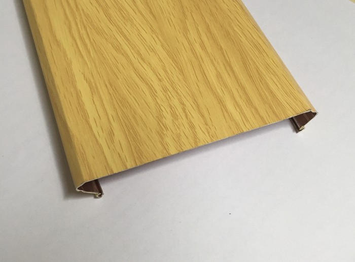 Decorative Polyester Roller Coated Aluminum Strip Ceiling Panel C - Shape Width 100mm