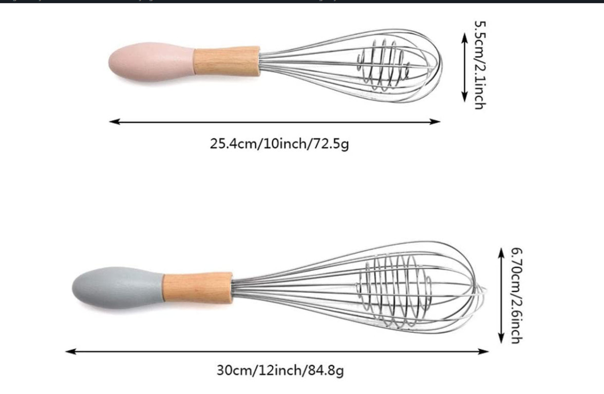 Antiscald Egg Beater Stainless Steel , Nonslip Whisk Cooking Utensil