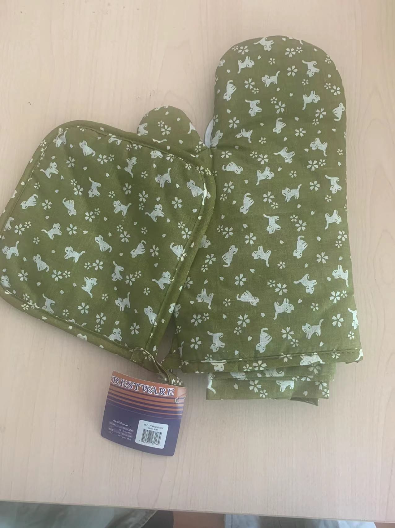 Machine Washable potholder set heat resistant Oven Mitts And Pot Holders