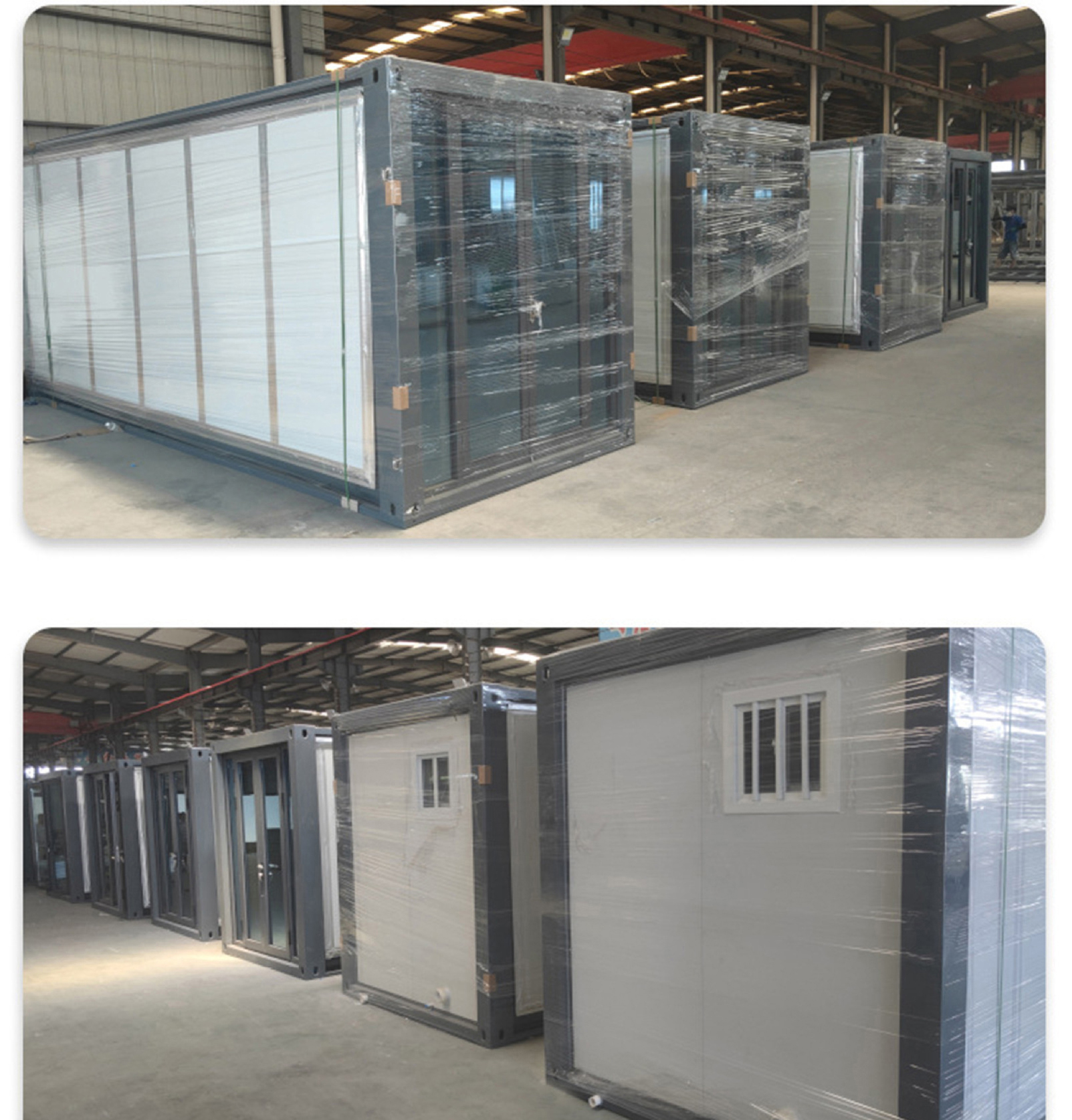 Double wing folding room triple area decoration can be expanded removable mobile container house mobile house