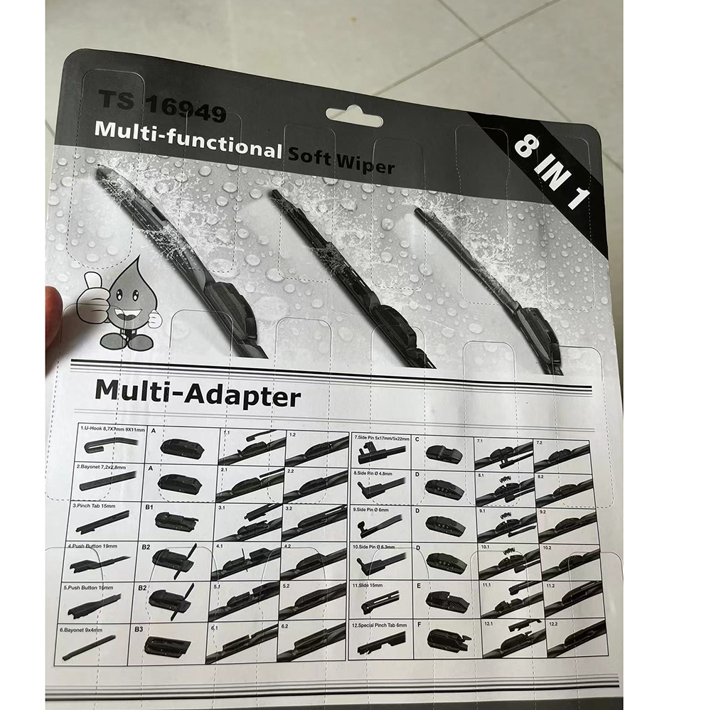 Anti-Aging Tested Multifunctional Frameless Rain Car Wiper Blade for All Vehicles