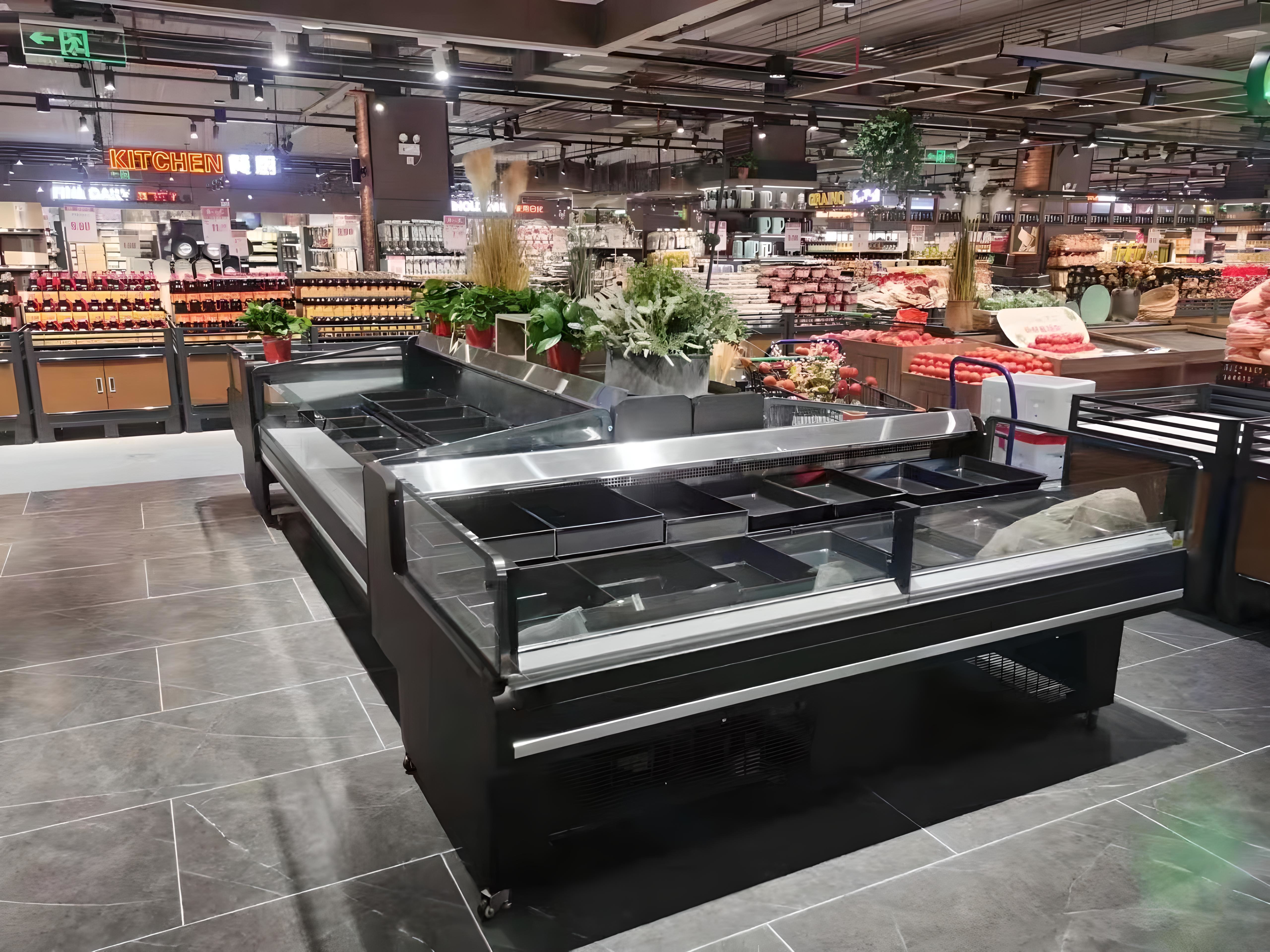 Electric Fresh Meat Display Chiller Cold Storage Cooler Butchery Show Case