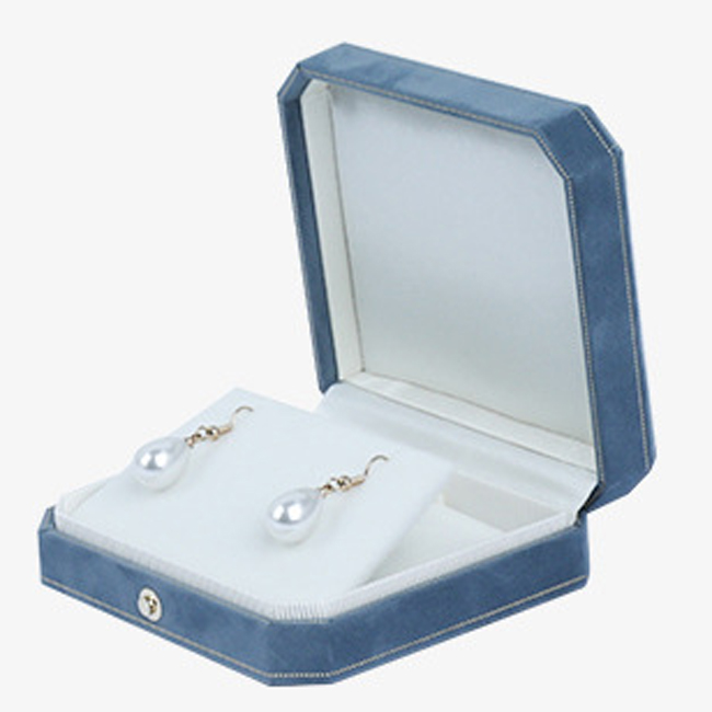 Custom Leather Jewelry Packaging Box For Necklace Earrings Rings Bracelets