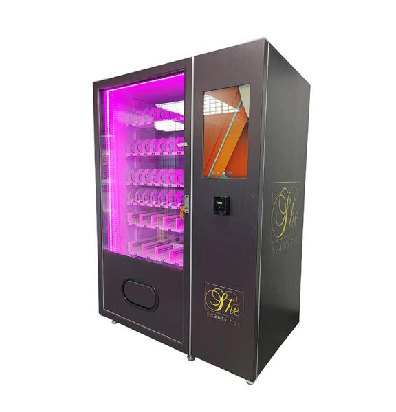 Shopping Mall Beauty 22'' Touch Screen Nail Eyelash Vending Machine with Coin