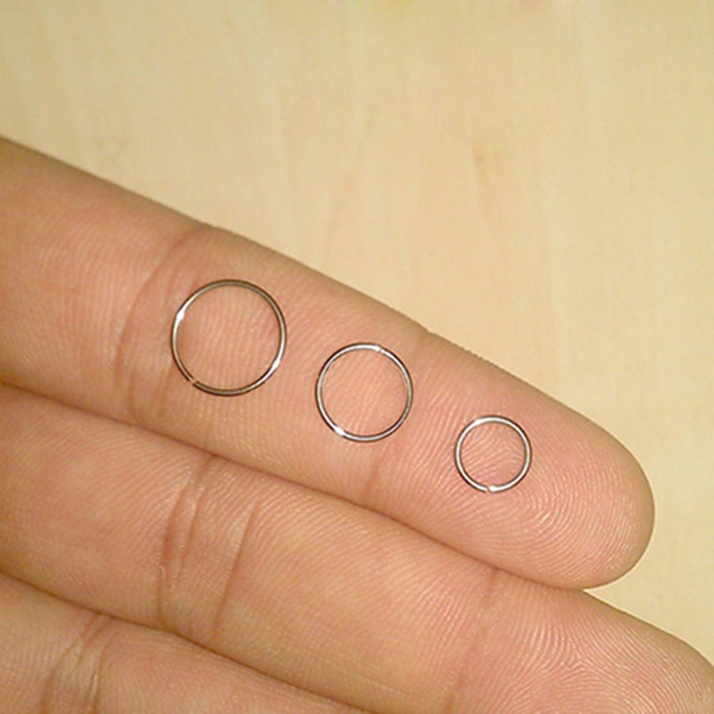 New Arrival Surgical Steel 0.8mm Cartilage Piercing Stud Thin Small Nose Ring Hoop Fashion Jewelry