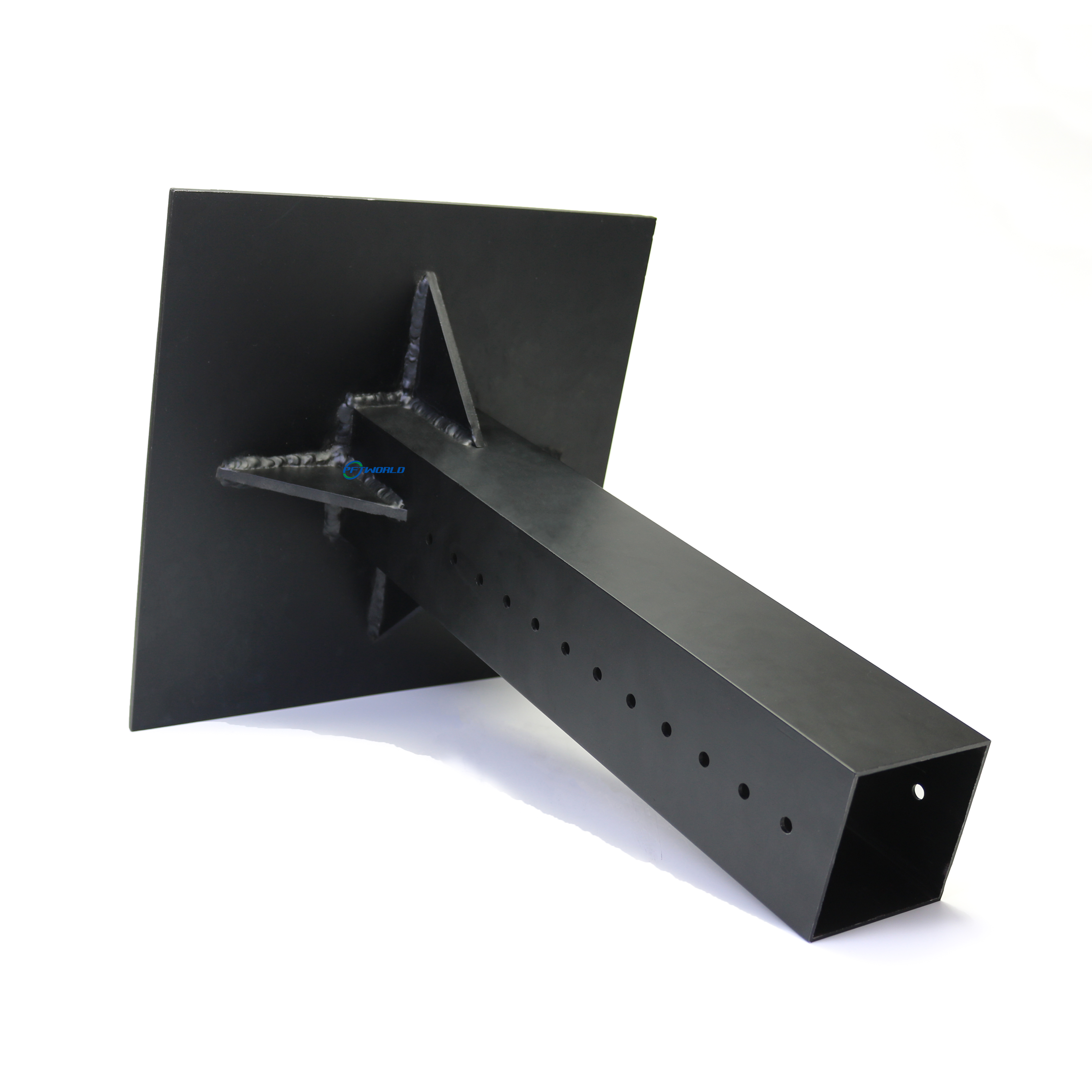 Laser Cutting Sheet Metal Bending Services Black Bracket Computer Accessories