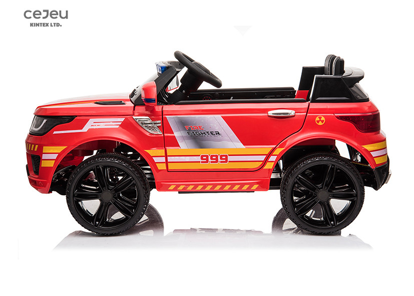 Children's electric car, four-wheel SUV police car