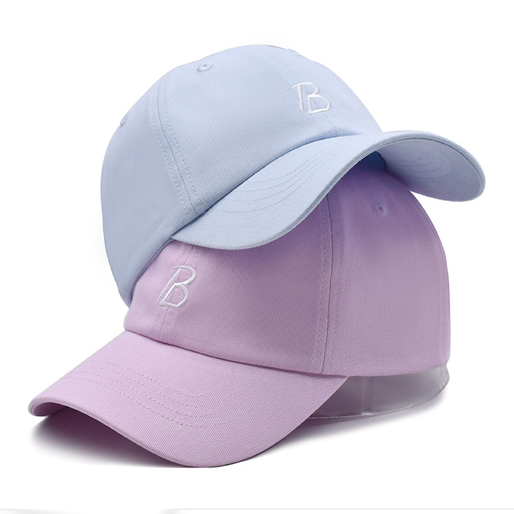 6 Panel Mens Embroidered Baseball Hats Adjustable Plain Baseball Cap Fashion