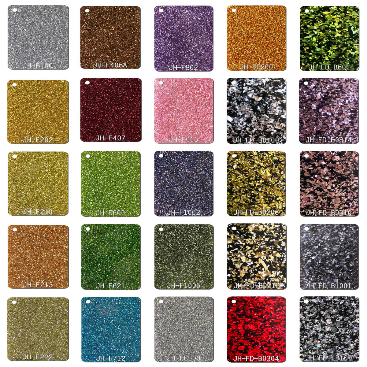Green Colorful Glitter PMMA Acrylic Sheet Home Furniture DIY Art Crafts