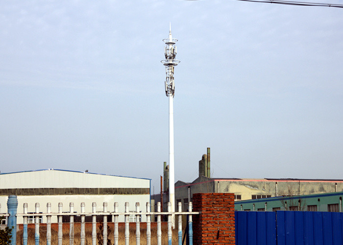 30m Telecom Steel Tubular Tower, Sliping Connection Monopole for Signal Transmission