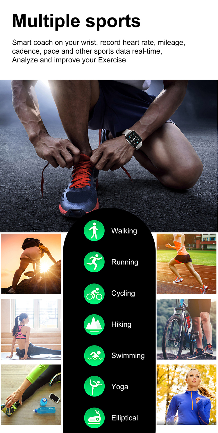 Black White Silicone And Metal Heart Rate Men'S Smart Digital Watch Blood Pressure Oxygen DTX Sport New Smart Watch