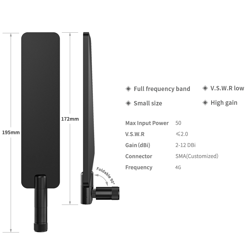 2.4GHz 5.8GHz Dual Band Tilt Rubber Duck WIFI Antenna for 50 Mile Long Range Distance
